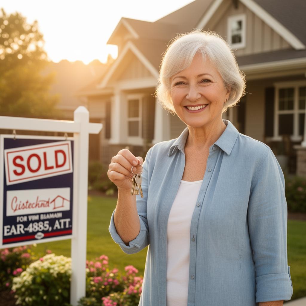 A homeowner holding keys after closing